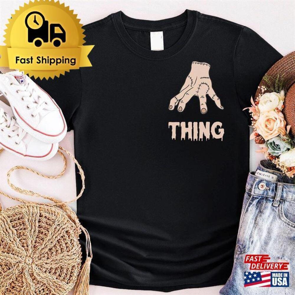 The Thing Wednesday Addams Shirt Tee Spring For Women Classic T-shirt